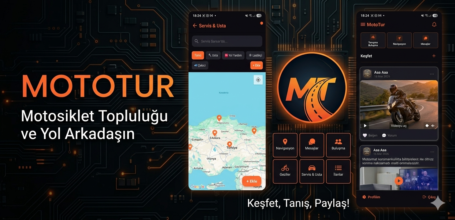 MotoTur Uygulaması - Motosiklet Topluluğu
